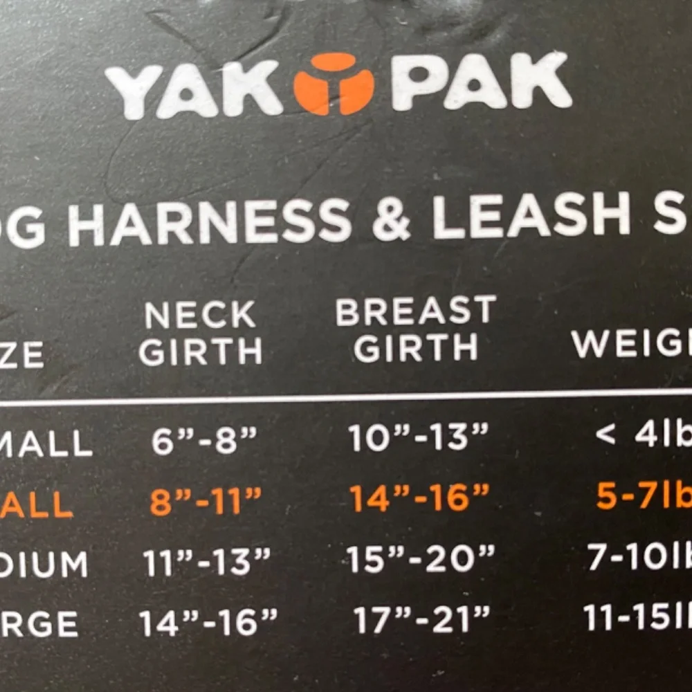 Yak Pak Cat Harness & Leash